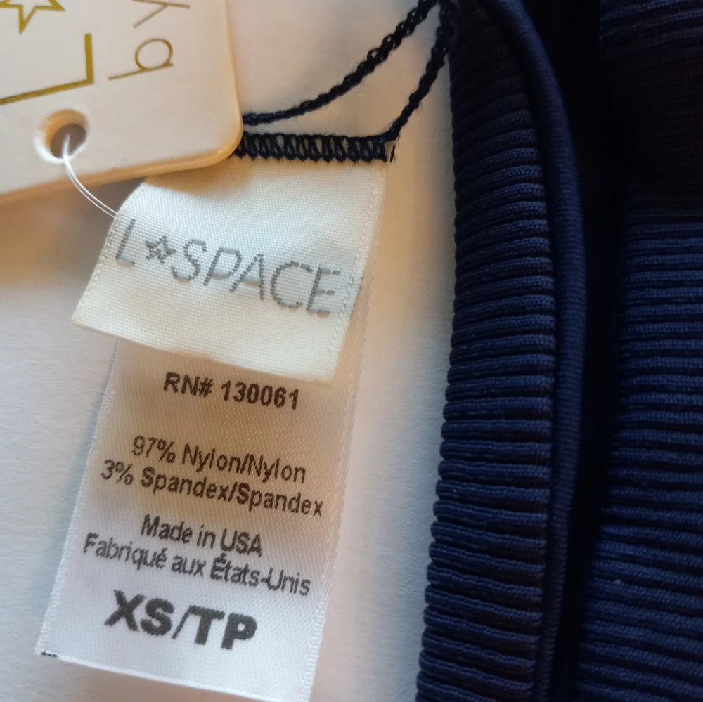 L*Space Veronica Classic Ribbed Swim Bottoms in Midnight Blue